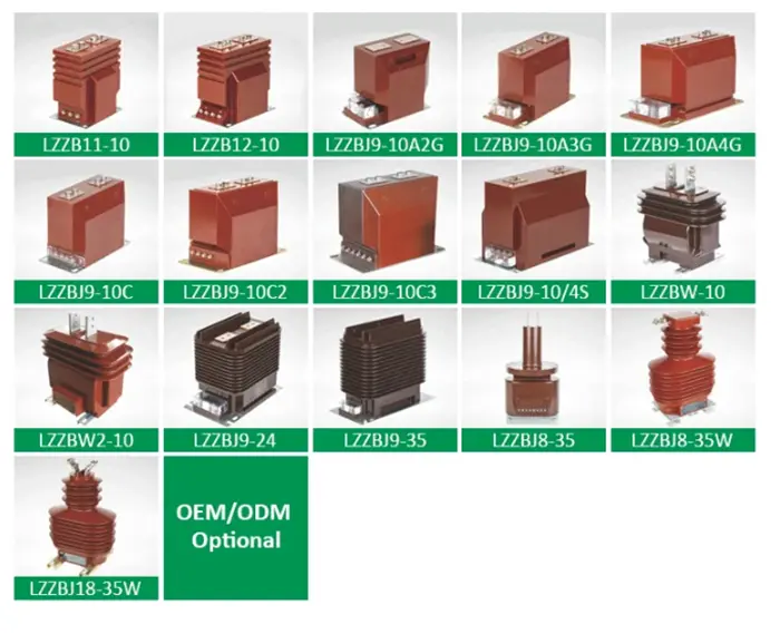 0.72-40.5kV Indoor Current Transformer Types